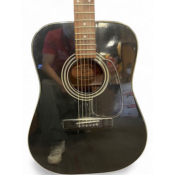 Used Fender Gemini III Black Acoustic Guitar