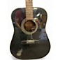 Used Fender Gemini III Black Acoustic Guitar