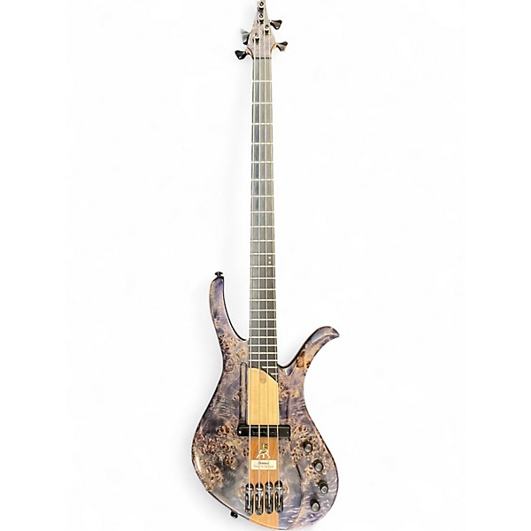 Used 2019 Ibanez Afr4pbp Trans Purple Electric Bass Guitar