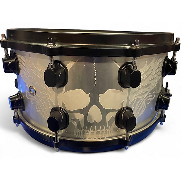 Used ddrum 7X14 Shawn Drover Signature Aluminum Snare Chrome Drum