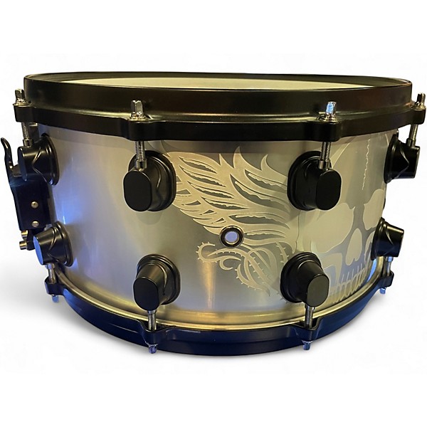 Used ddrum 7X14 Shawn Drover Signature Aluminum Snare Chrome Drum