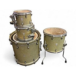 Used Orange County Drum & Percussion 4 Piece Newport Series Silver Sparkle Drum Kit
