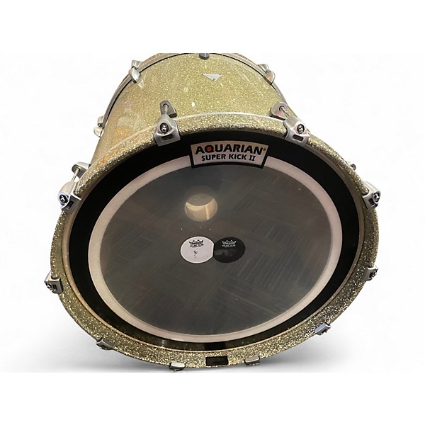 Used Orange County Drum & Percussion 4 Piece Newport Series Silver Sparkle Drum Kit