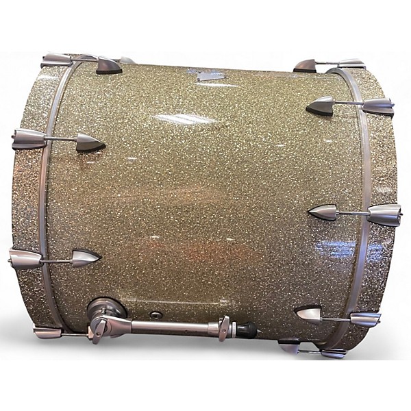Used Orange County Drum & Percussion 4 Piece Newport Series Silver Sparkle Drum Kit