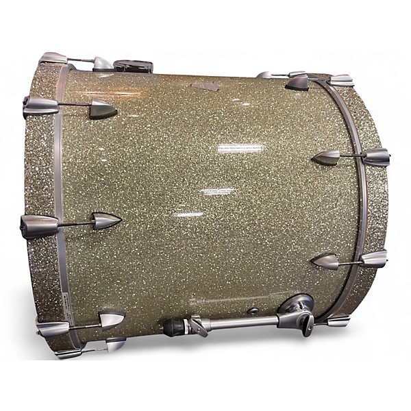 Used Orange County Drum & Percussion 4 Piece Newport Series Silver Sparkle Drum Kit