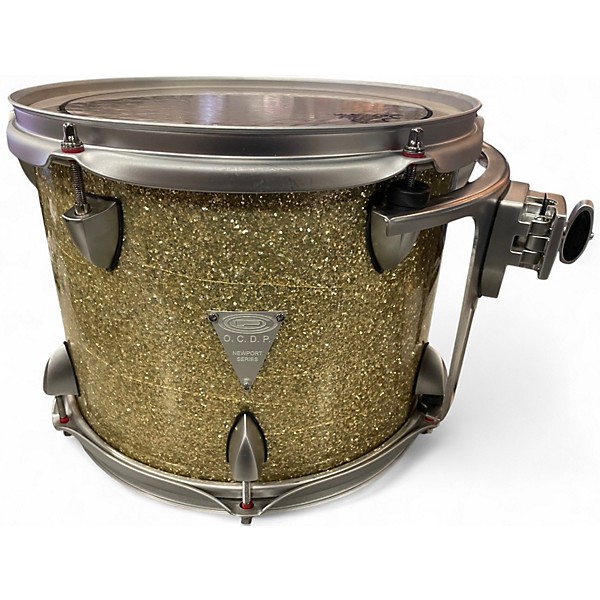 Used Orange County Drum & Percussion 4 Piece Newport Series Silver Sparkle Drum Kit