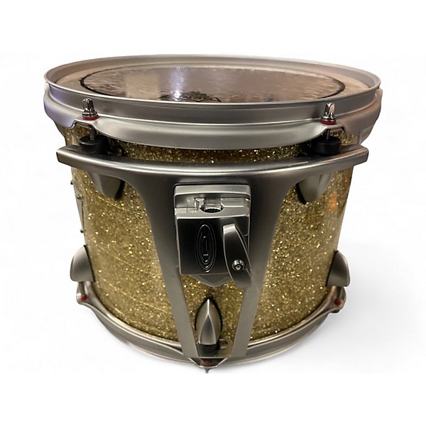 Used Orange County Drum & Percussion 4 Piece Newport Series Silver Sparkle Drum Kit