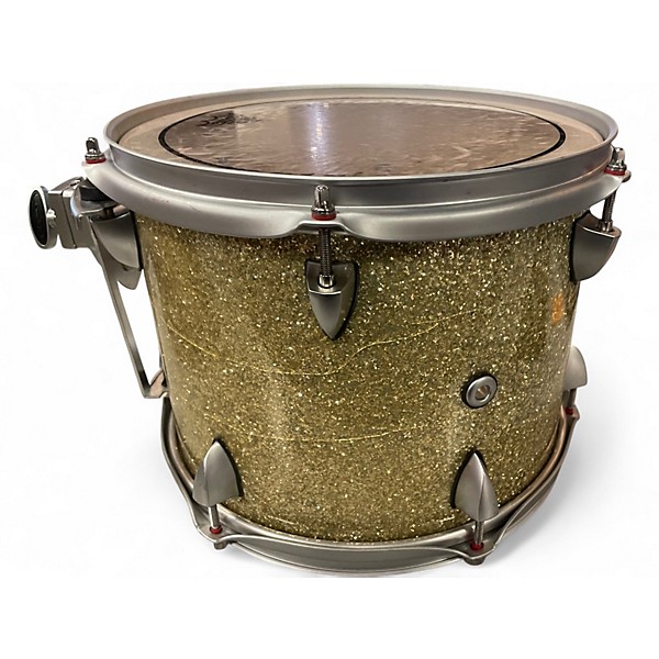 Used Orange County Drum & Percussion 4 Piece Newport Series Silver Sparkle Drum Kit