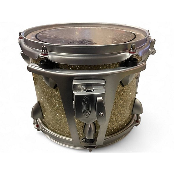 Used Orange County Drum & Percussion 4 Piece Newport Series Silver Sparkle Drum Kit