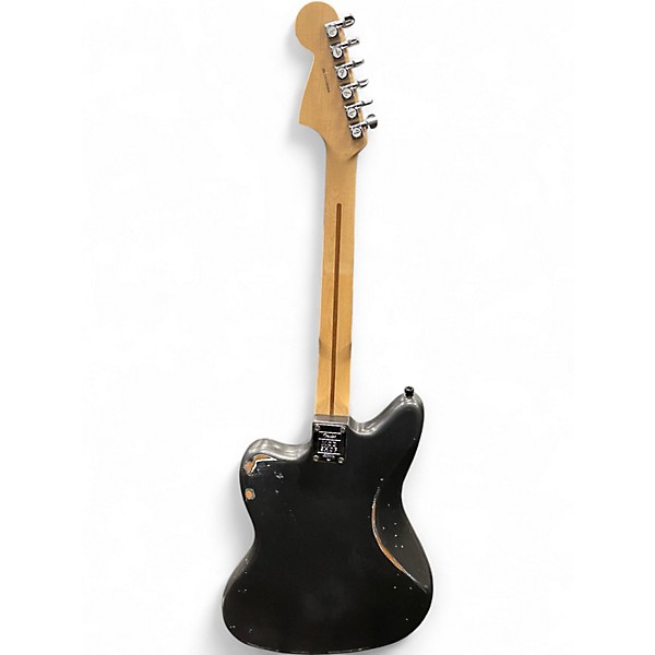 Used Fender Mod Shop jaguar Black and Silver Solid Body Electric Guitar