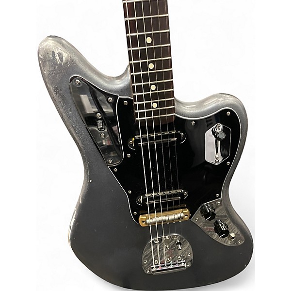 Used Fender Mod Shop jaguar Black and Silver Solid Body Electric Guitar