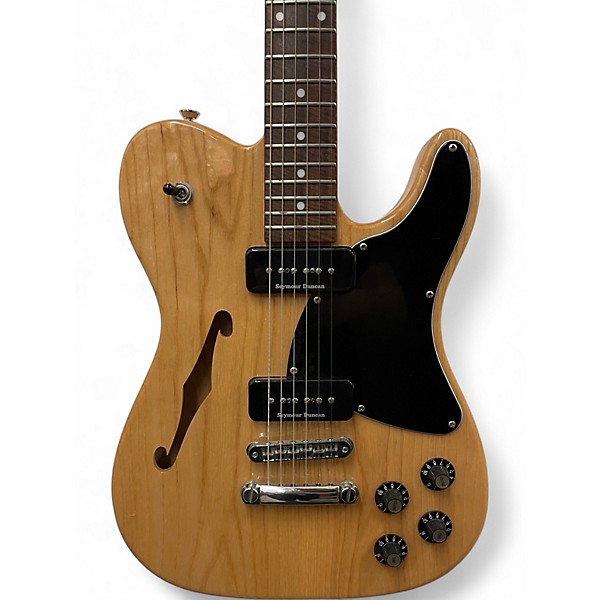 Used Fender JA90 Jim Adkins Thinline Telecaster Natural Hollow Body Electric Guitar
