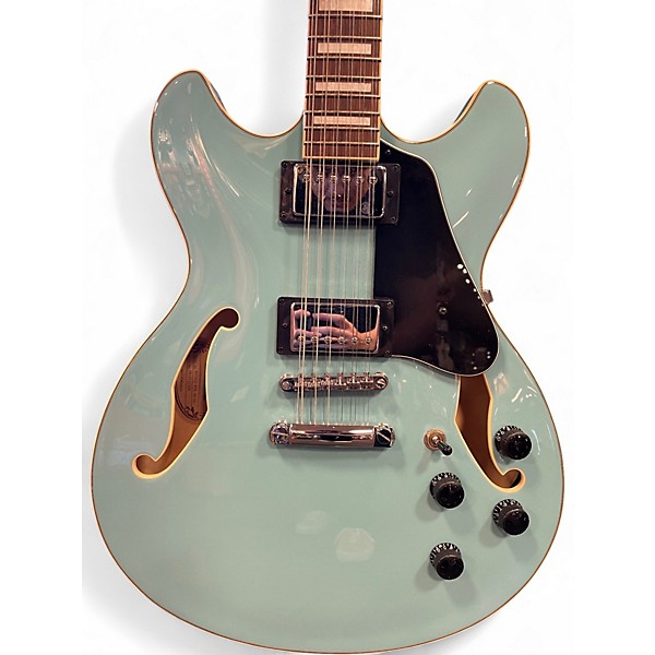 Used Ibanez AS7312 12 String Artcore Blue Hollow Body Electric Guitar