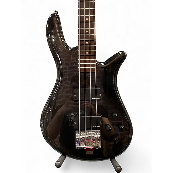 Used Spector Performer 4 Trans Black Electric Bass Guitar