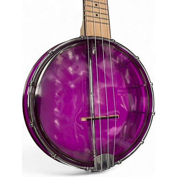 Used Gold Tone LITTLE GEM BANJO UKULELE Purple Banjolele
