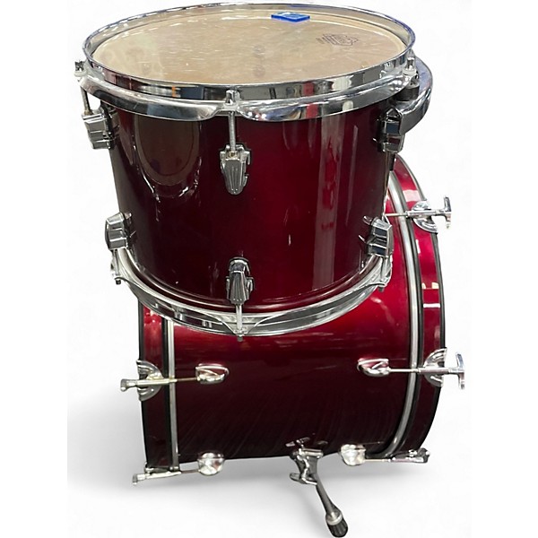 Used 2006 Ludwig 4 Piece Element 4 peice Wine Red Drum Kit