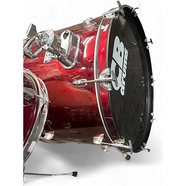 Used 2006 Ludwig 4 Piece Element 4 peice Wine Red Drum Kit