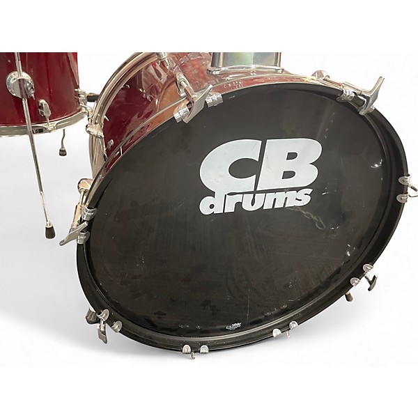 Used 2006 Ludwig 4 Piece Element 4 peice Wine Red Drum Kit