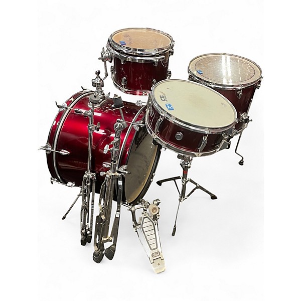 Used 2006 Ludwig 4 Piece Element 4 peice Wine Red Drum Kit