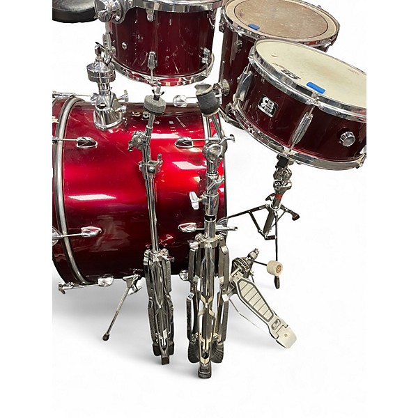 Used 2006 Ludwig 4 Piece Element 4 peice Wine Red Drum Kit