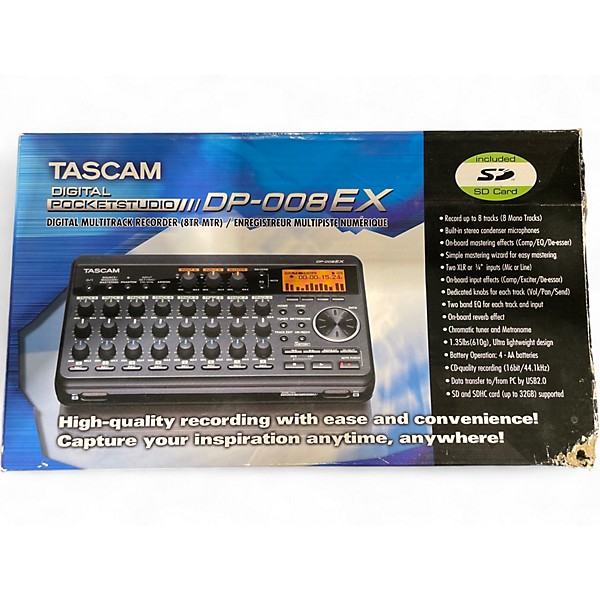 Used TASCAM DP008EX MultiTrack Recorder