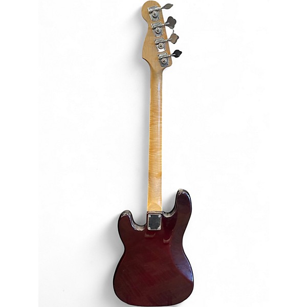 Used Squier Precision Bass Maroon Electric Bass Guitar