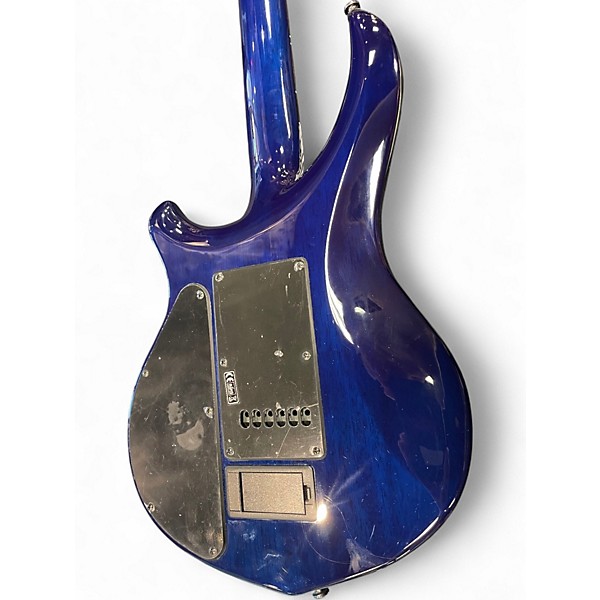 Used Sterling by Music Man Majesty Electric Guitar With DiMarzio Pickups Cerulean Blue Solid Body Electric Guitar
