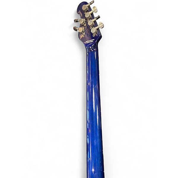 Used Sterling by Music Man Majesty Electric Guitar With DiMarzio Pickups Cerulean Blue Solid Body Electric Guitar
