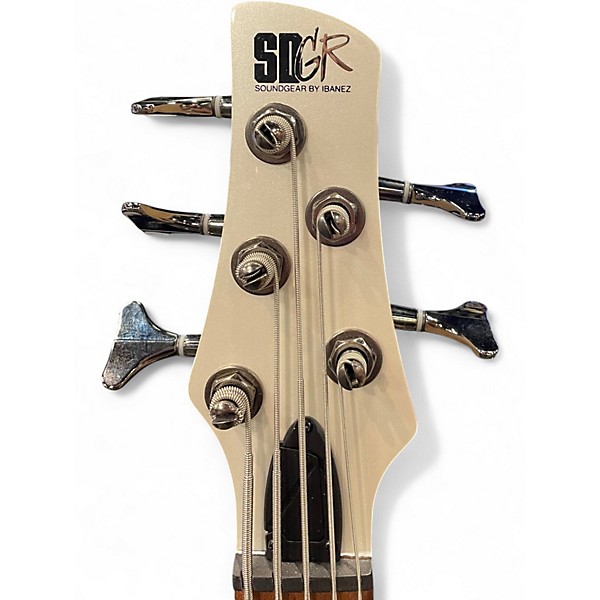 Used Ibanez SR305 5 String Arctic White Electric Bass Guitar
