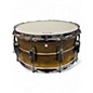 Used Ludwig 6.5X14 Raw Brass Snare Gold Drum thumbnail