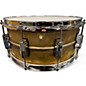 Used Ludwig 6.5X14 Raw Brass Snare Gold Drum