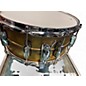 Used Ludwig 6.5X14 Raw Brass Snare Gold Drum