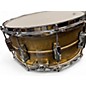 Used Ludwig 6.5X14 Raw Brass Snare Gold Drum