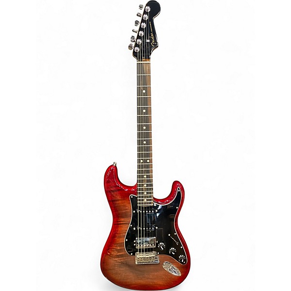 Used Fender Ultra Stratocaster HSS Plus Top Red Solid Body Electric Guitar