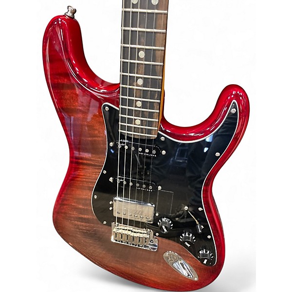 Used Fender Ultra Stratocaster HSS Plus Top Red Solid Body Electric Guitar