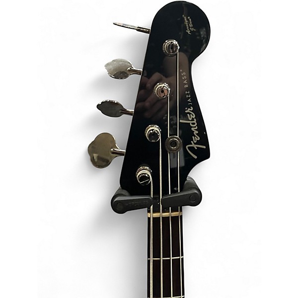 Used Fender Aerodyne Jazz Bass Black Electric Bass Guitar
