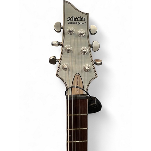 Used Schecter Guitar Research C1 Platinum Pearl White Solid Body Electric Guitar
