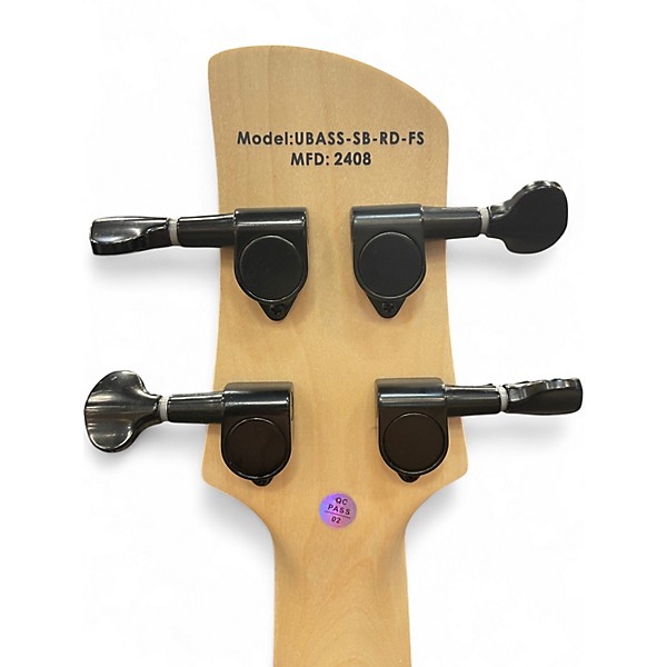 Used Kala U-Bass Candy Apple Red Electric Bass Guitar