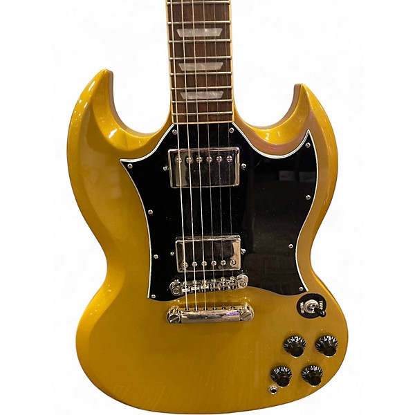 Used Epiphone SG TRADITIONAL PRO Metallic Gold Solid Body Electric Guitar