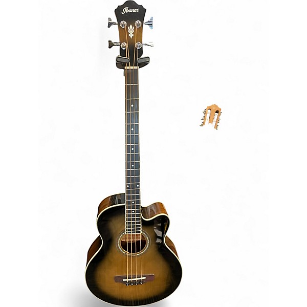 Used Ibanez AEB10E-DVS 2 Color Sunburst Acoustic Bass Guitar