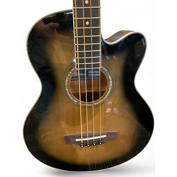 Used Ibanez AEB10E-DVS 2 Color Sunburst Acoustic Bass Guitar