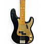 Used Fender Player Precision Bass Black and Gold Electric Bass Guitar