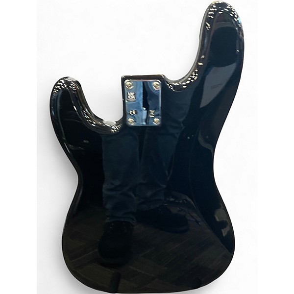 Used Fender Player Precision Bass Black and Gold Electric Bass Guitar