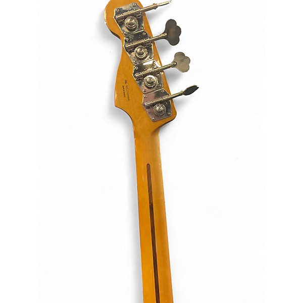 Used Fender Player Precision Bass Black and Gold Electric Bass Guitar