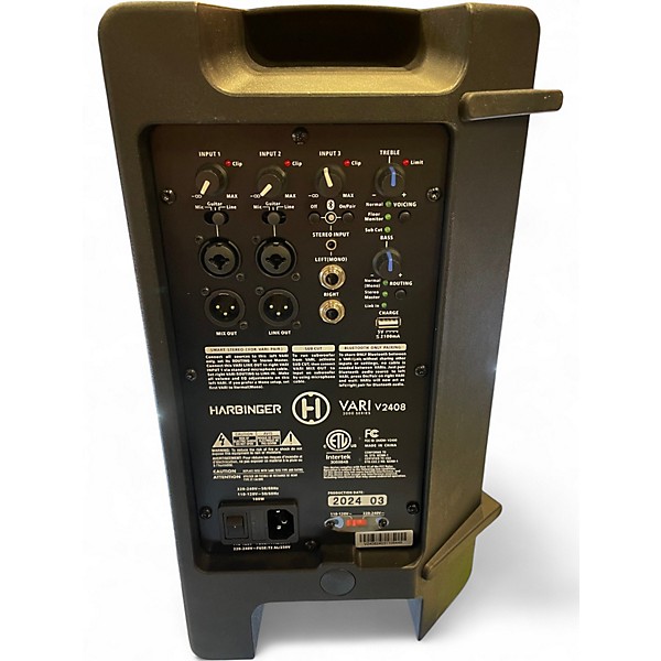 Used Harbinger VARI 2408 Powered Speaker