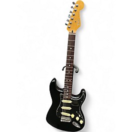 Used 1999 Fender Standard Stratocaster Black Solid Body Electric Guitar