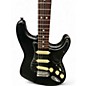 Used 1999 Fender Standard Stratocaster Black Solid Body Electric Guitar