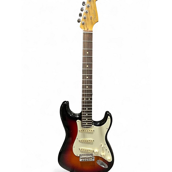 Used Fender American Standard Stratocaster 3 Tone Sunburst Solid Body Electric Guitar