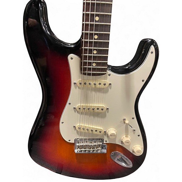 Used Fender American Standard Stratocaster 3 Tone Sunburst Solid Body Electric Guitar