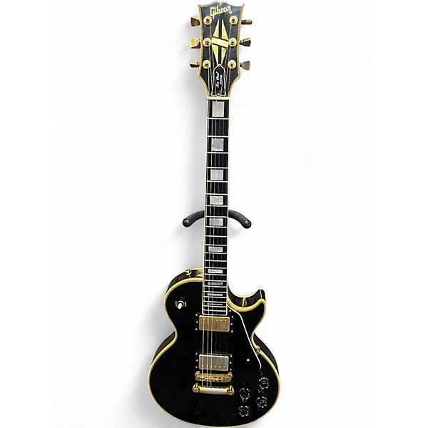 Vintage 1985 Gibson LES PAUL CUSTOM Black Solid Body Electric Guitar